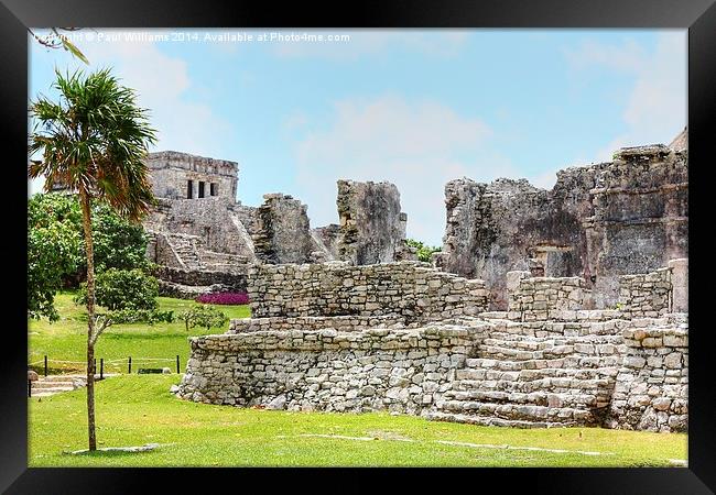 Mayan Ruins at Tulum (2) Framed Print by Paul Williams