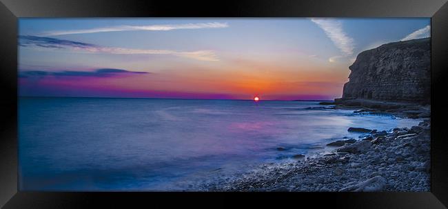 Porthcawl Sunset Framed Print by Kelvin Futcher 2D Photography