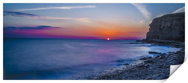 Porthcawl Sunset Print by Kelvin Futcher 2D Photography