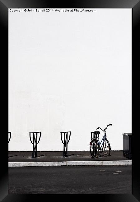 Bicycle Parking Framed Print by John Barratt