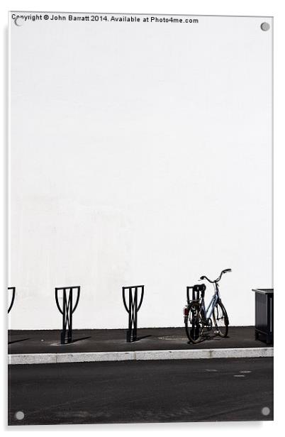 Bicycle Parking Acrylic by John Barratt