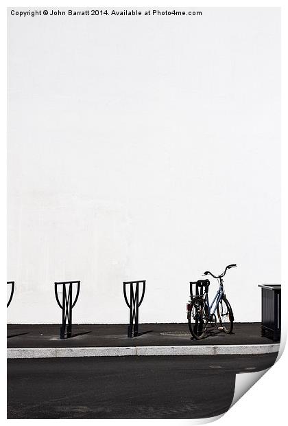 Bicycle Parking Print by John Barratt