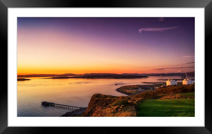 Evening View up Clyde Framed Mounted Print by Geo Harris