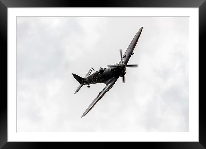 Spitfire Mk LFIXe Framed Mounted Print by J Biggadike