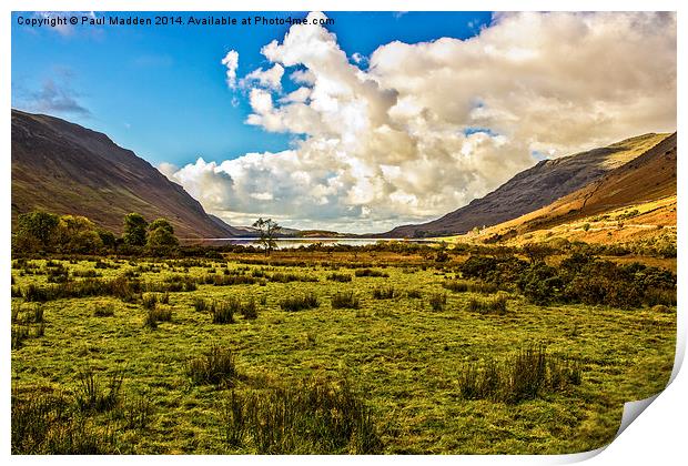 Wastwater in Wasdale Print by Paul Madden