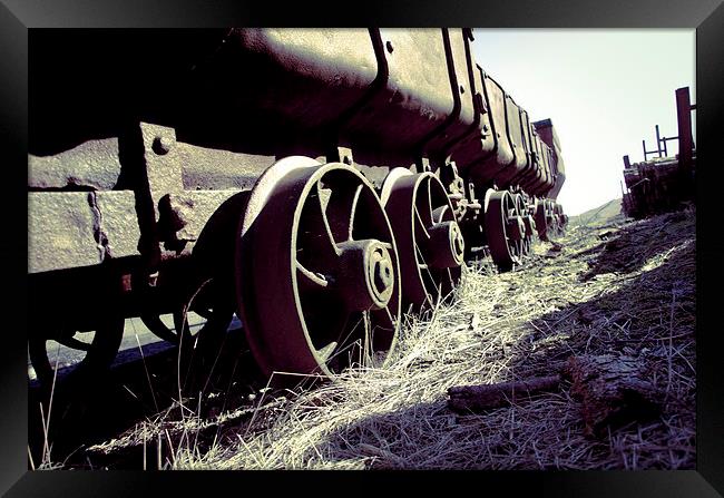 Coal Trucks left to rust Framed Print by Kelvin Futcher 2D Photography