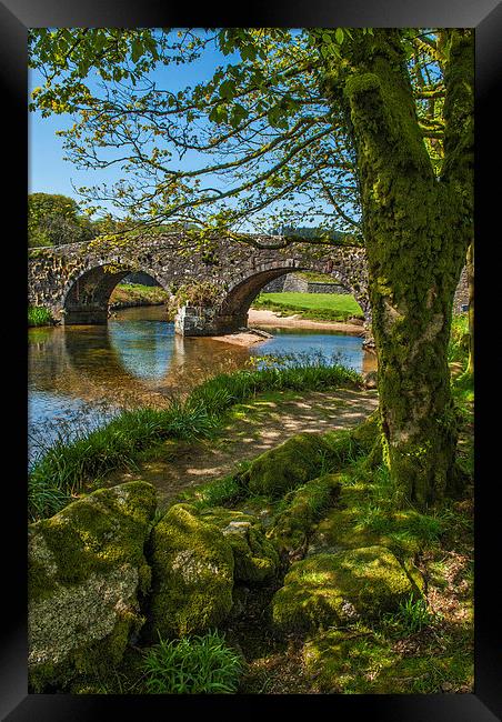 Afternoon at The Two Bridges Dartmoor Framed Print by Abdul Kadir Audah