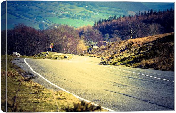 The Road to Big Pit Blaenavon Canvas Print by Kelvin Futcher 2D Photography
