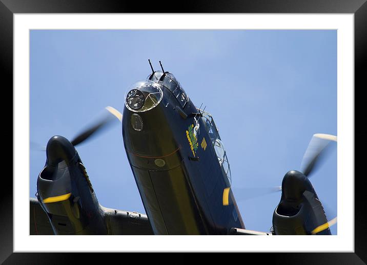 Lancaster Bomber close up Framed Mounted Print by Oxon Images