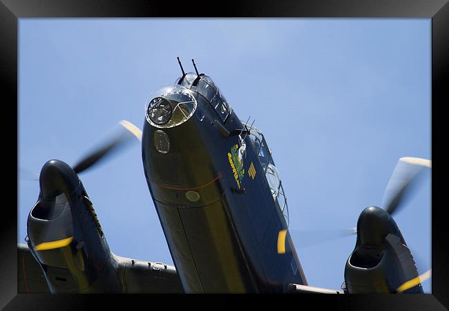 Lancaster Bomber close up Framed Print by Oxon Images