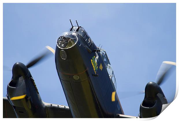 Lancaster Bomber close up Print by Oxon Images