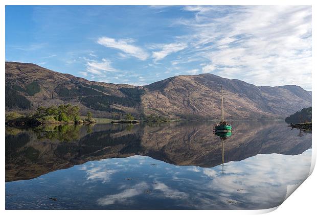 Loch Leven Reflections Print by Dave Wragg