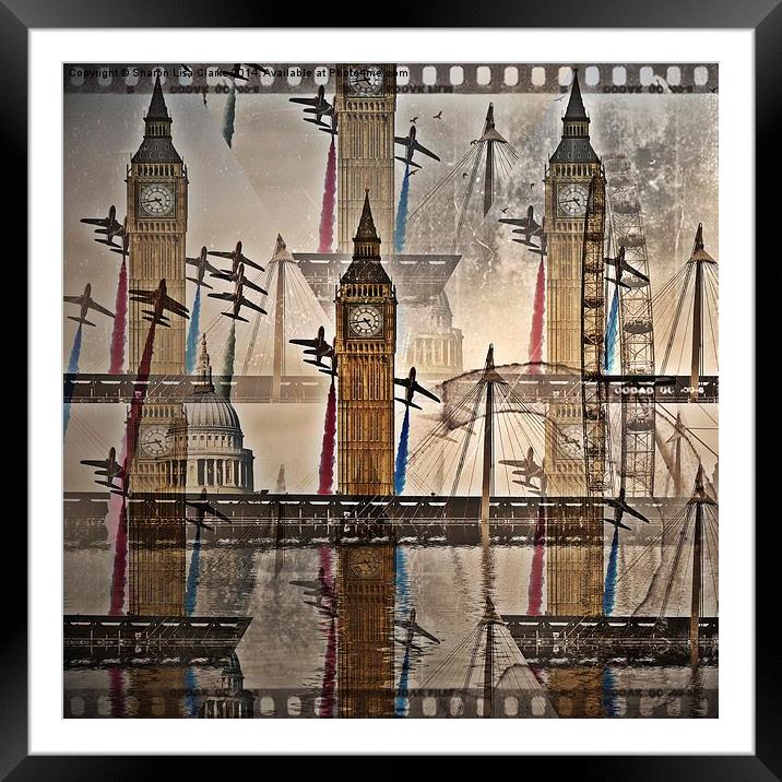 London will rise again 2 Framed Mounted Print by Sharon Lisa Clarke