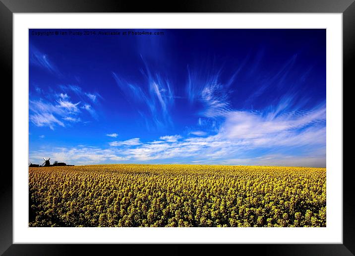 Spring skys Framed Mounted Print by Ian Purdy