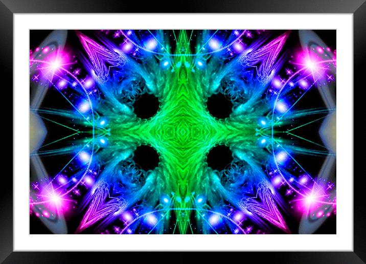 Alien Snowflake Framed Mounted Print by Matthew Lacey