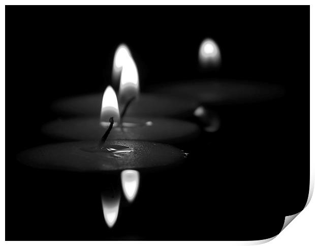 Candles Print by Doug McRae