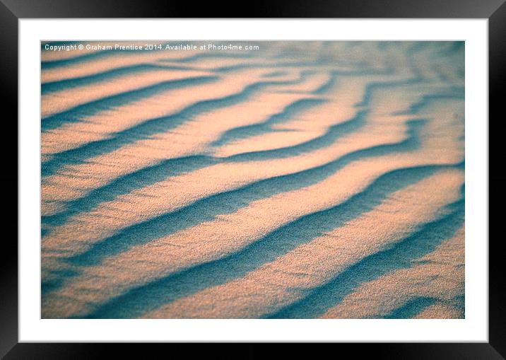 Sand Ripples Framed Mounted Print by Graham Prentice