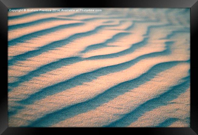 Sand Ripples Framed Print by Graham Prentice