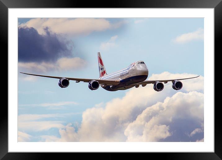 British Airways World Cargo 747 Framed Mounted Print by Oxon Images