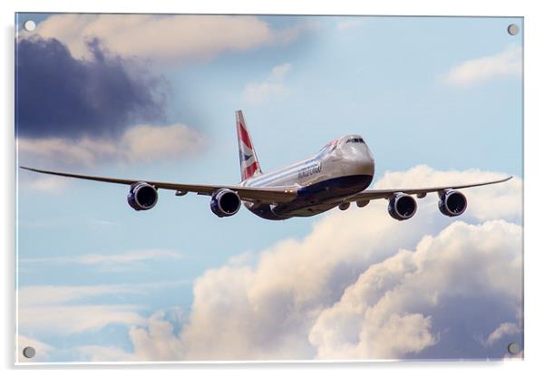 British Airways World Cargo 747 Acrylic by Oxon Images