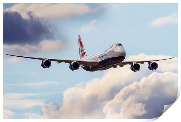 British Airways World Cargo 747 Print by Oxon Images