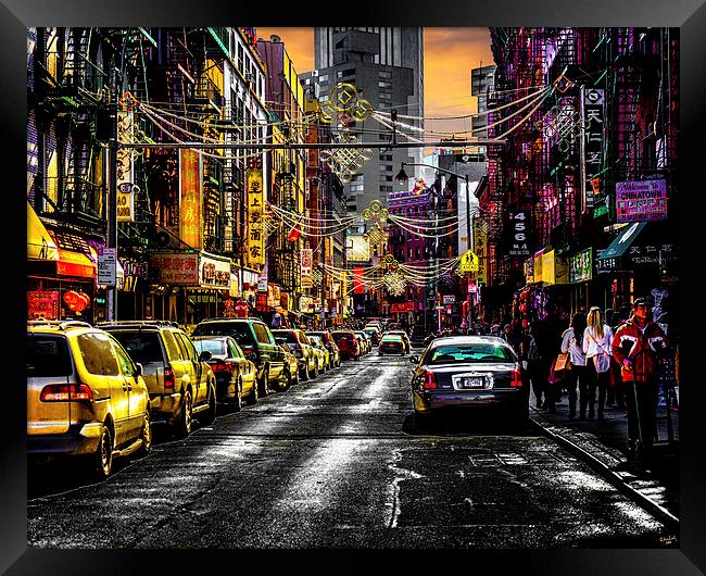 Chinatown Sunset Framed Print by Chris Lord
