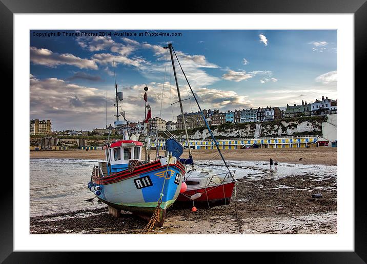 Boats in the harbour Framed Mounted Print by Thanet Photos