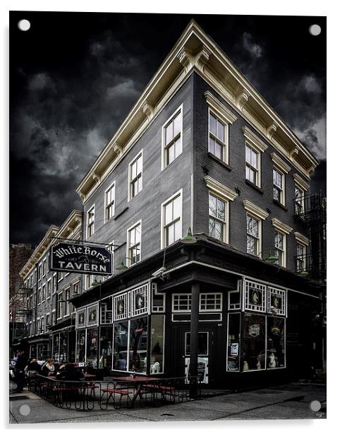 The White Horse Tavern Acrylic by Chris Lord