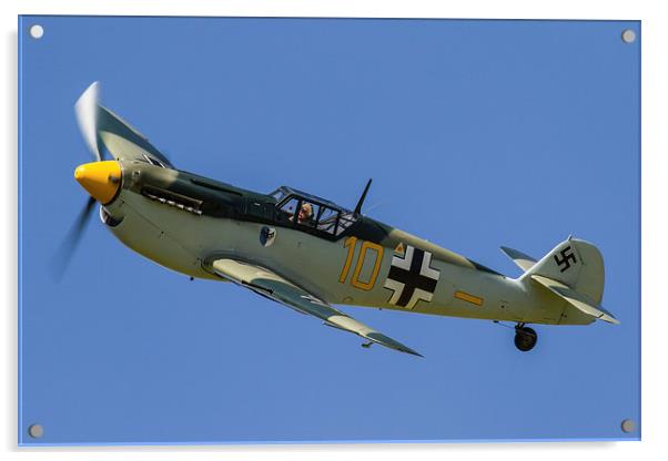 Messerschmit Bf109 Hispano Buchon Acrylic by Oxon Images