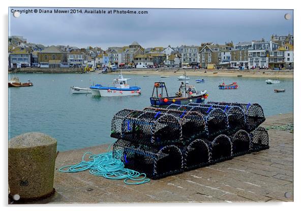 St Ives Acrylic by Diana Mower