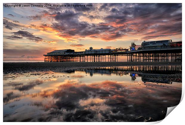 Central Pier Sunset Print by Jason Connolly