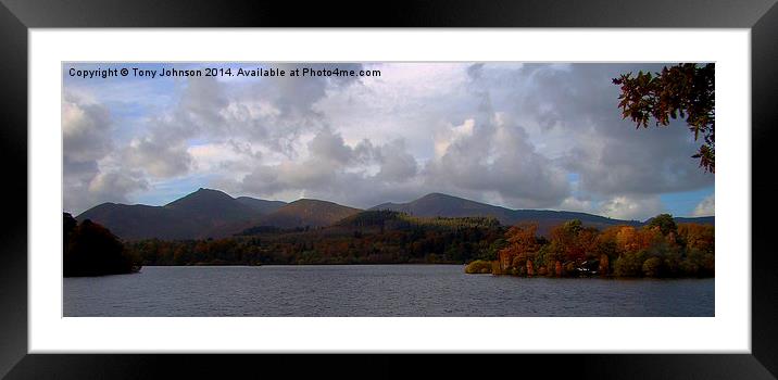 Autumn At Derwentwater. Framed Mounted Print by Tony Johnson
