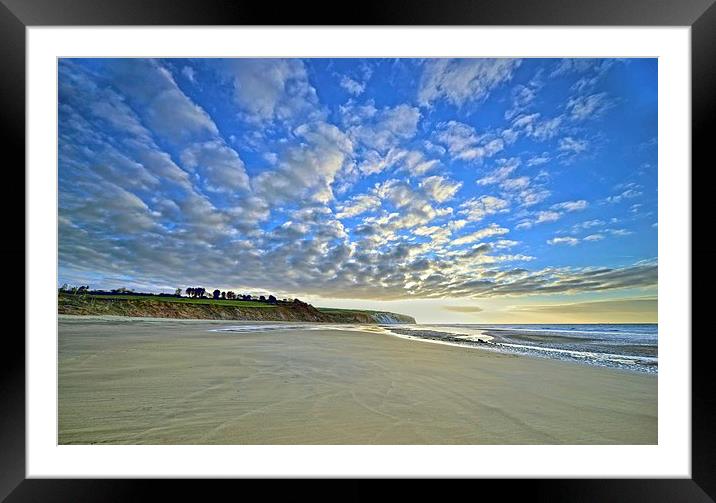 Yaverland Sunrise Framed Mounted Print by Shaun Jacobs