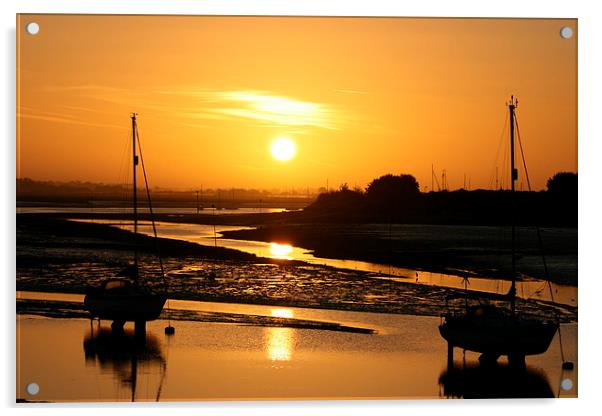 Chichester Harbour Acrylic by Debbie Mcilroy