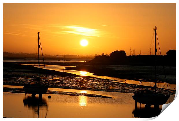 Chichester Harbour Print by Debbie Mcilroy