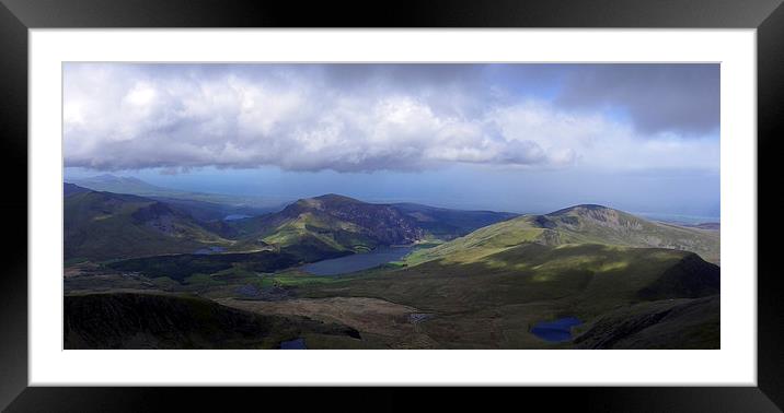 Snowdon View Framed Mounted Print by Oliver Gibson