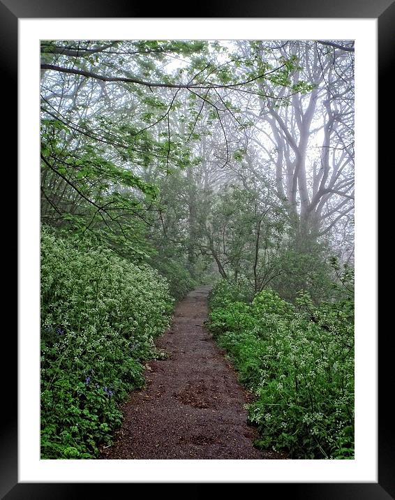 mist over suffolk Framed Mounted Print by chrissy woodhouse
