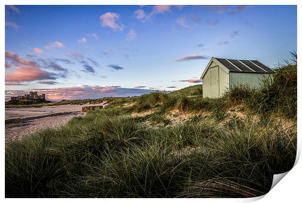 Shed with a view Print by Richard Armstrong