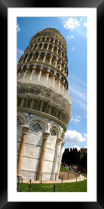 LEANING TOWER Framed Mounted Print by Eamon Fitzpatrick