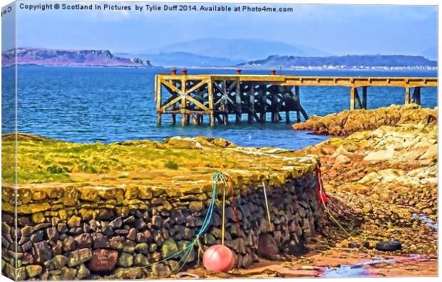 Portencross Harbour on the Clyde Canvas Print by Tylie Duff Photo Art