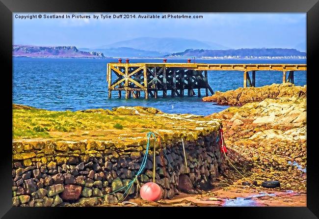 Portencross Harbour on the Clyde Framed Print by Tylie Duff Photo Art