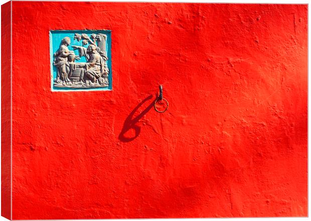 Red Wall Canvas Print by Danny Hill