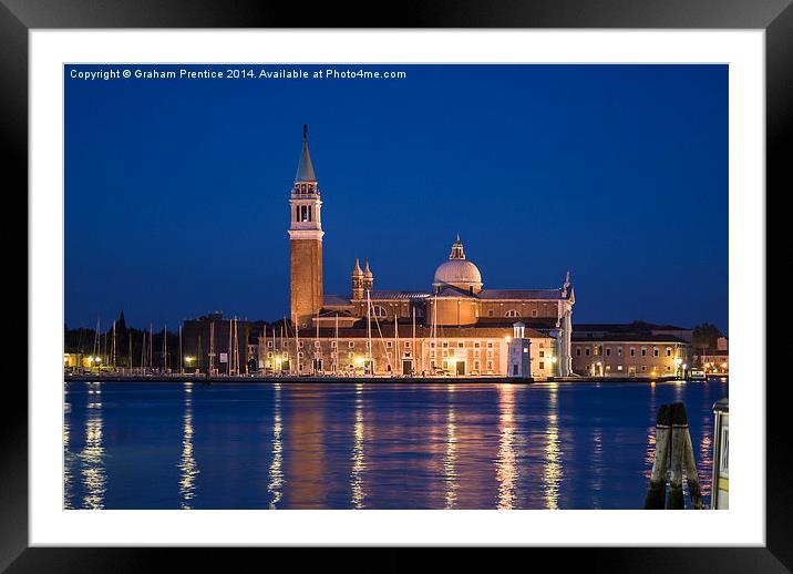 San Giogio Maggiore Framed Mounted Print by Graham Prentice