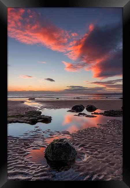 Sunrise at Hauxley Framed Print by Richard Armstrong
