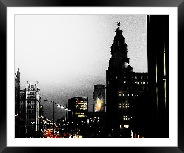 bright lights, big city Framed Mounted Print by john foley