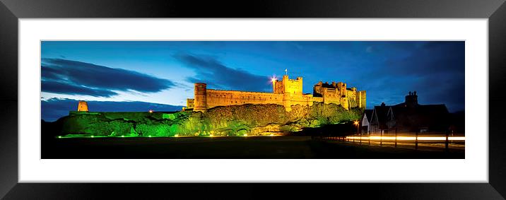 Bamburgh castle Framed Mounted Print by Richard Armstrong