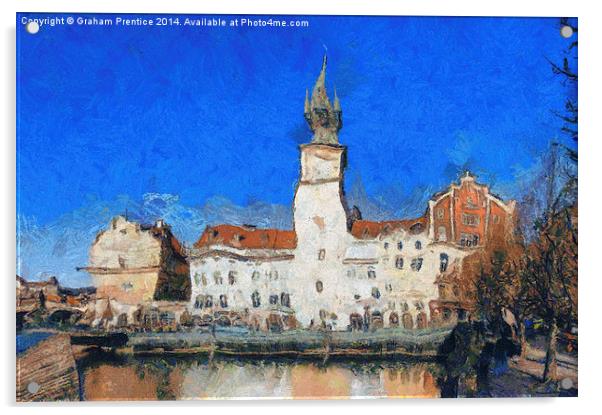 Prague Old Town Acrylic by Graham Prentice