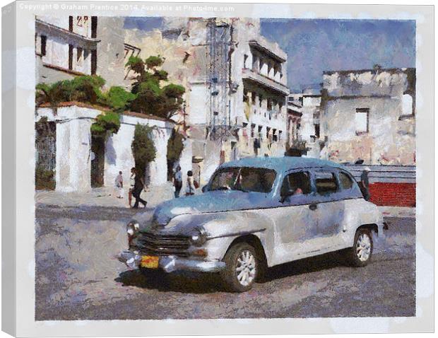 Havana Car Canvas Print by Graham Prentice