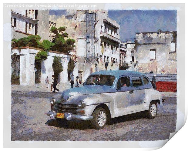 Havana Car Print by Graham Prentice