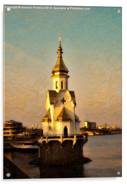 Orthodox Church Acrylic by Graham Prentice